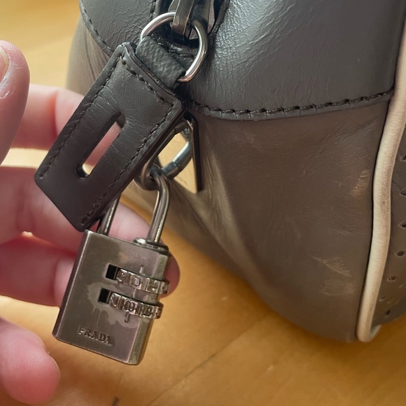 Prada Handbag in Gray Quilted Leather - Picture 17 of 17